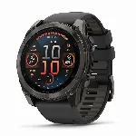 Garmin Fenix 8 AMOLED 51 mm Sapphire - Carbon Gray DLC Titanium with Black Pebble Gray Silicone Band