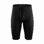 Saint Layers P1 ELITE Men's Compression Shorts (DRAWCORD) - Black