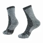 Nagiean Merino Socks Crew Grey/Dark Grey NGCM0002