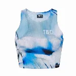 TBD x Ayu - Blue Bloom Crop Top