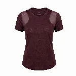 Trijee ES Tops Mesh SS Women - Maroon