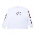 Saqkai Tribe X Bottlesmoker X Andreyoga — Oversized Longsleeve T-Shirt - White