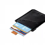 Press Play Dash Leather Card Wallet Holder - Rust Black