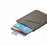 Press Play Dash Leather Card Wallet Holder - Moonstone Gray